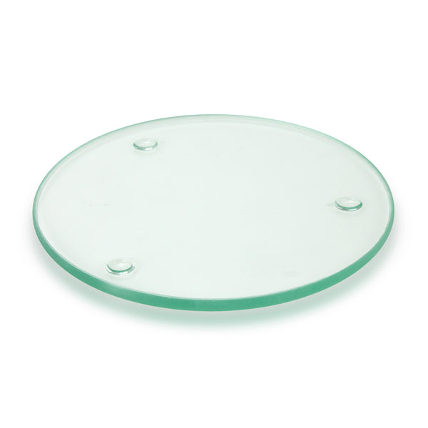 Crystal Single Glass Coaster Round - Full Colour (Clear)