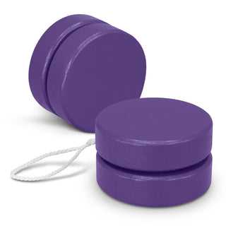 Spin Wooden Yoyo (Kelly Green) — Purple