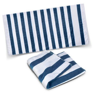 Printwear Esplanade Beach Towel (White/Navy)