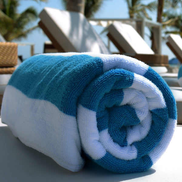Esplanade Beach Towel (White/Grey)