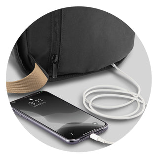 Harbour Sling (Black) — Charging Port