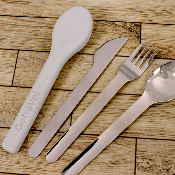 Voyage Travel Cutlery Set (Grey)