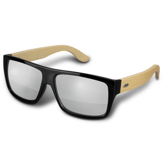 Agogo Maui Mirror Lens Sunglasses - Bamboo (Black)