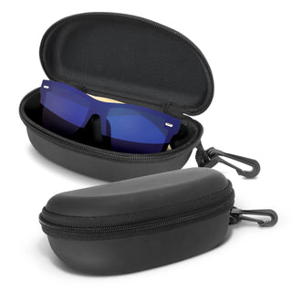 Grove Mirror Lens Sunglasses - Bamboo (Blue) — Montego Case