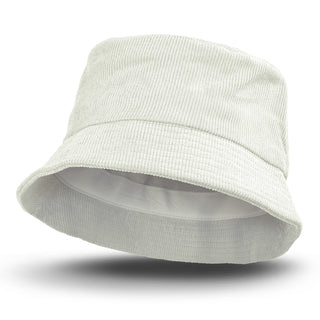 Printwear Madura Corduroy Bucket Hat (White)