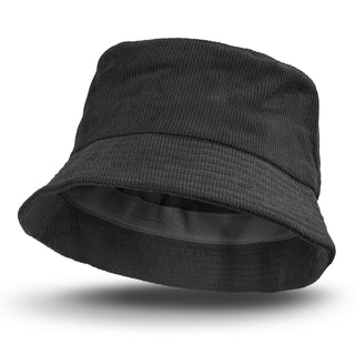 Printwear Madura Corduroy Bucket Hat (Black)