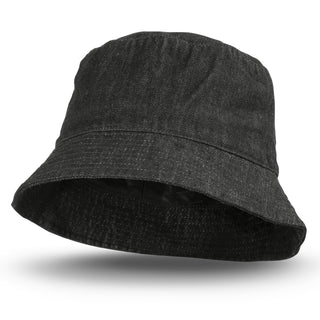 Printwear Beverley Denim Bucket Hat (Black)