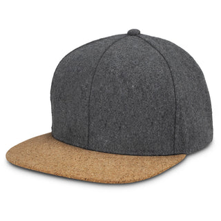 Printwear Anchor Flat Peak Cap (Charcoal)