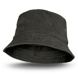 Printwear Faded Bucket Hat (Black)