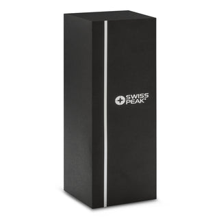 Swiss Peak Stealth Vacuum Bottle (Black) — Gift Box