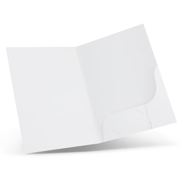 Quire A4 Presentation Folder with Spine (White)