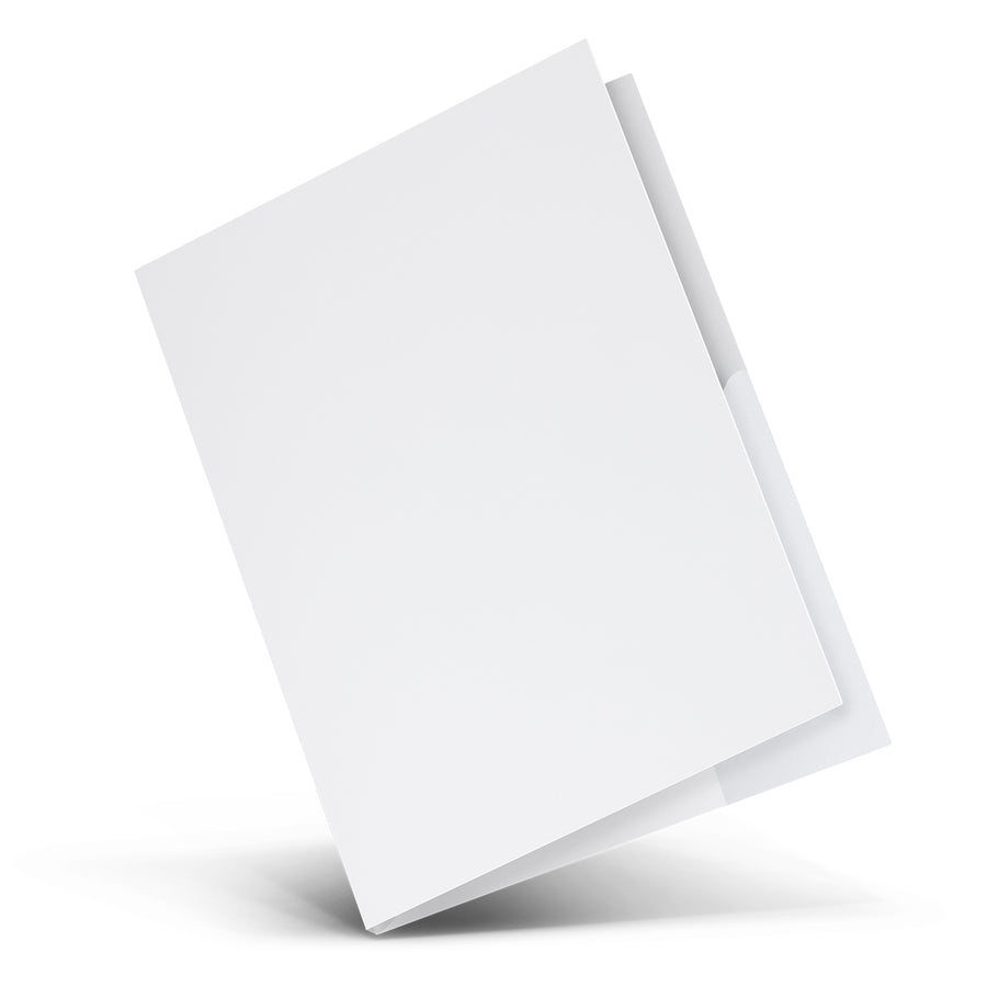 Atlas A4 Presentation Folder with Twin Pockets (White)