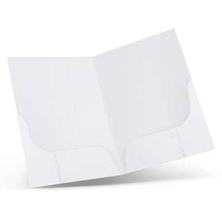 Atlas A4 Presentation Folder with Twin Pockets (White) — Internal