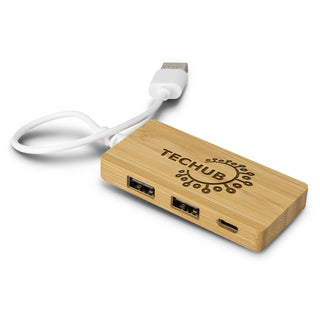 Agogo Bamboo USB Hub (Natural)