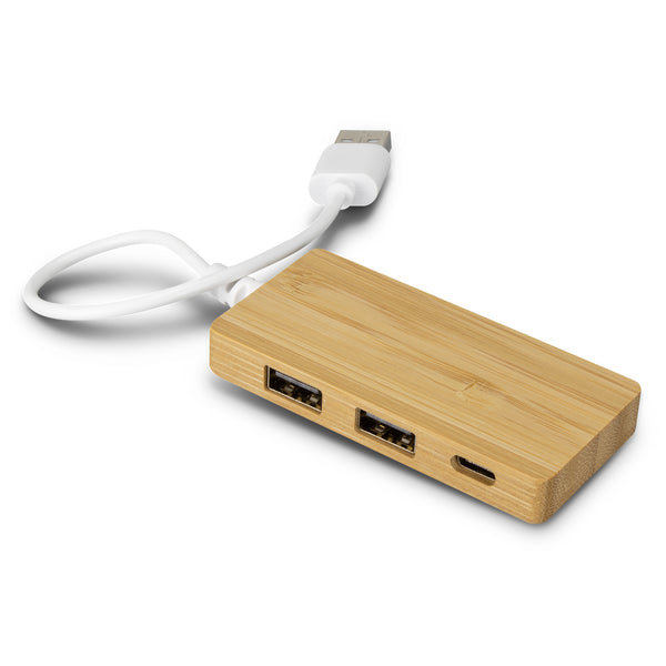 Node Bamboo USB Hub (Natural)