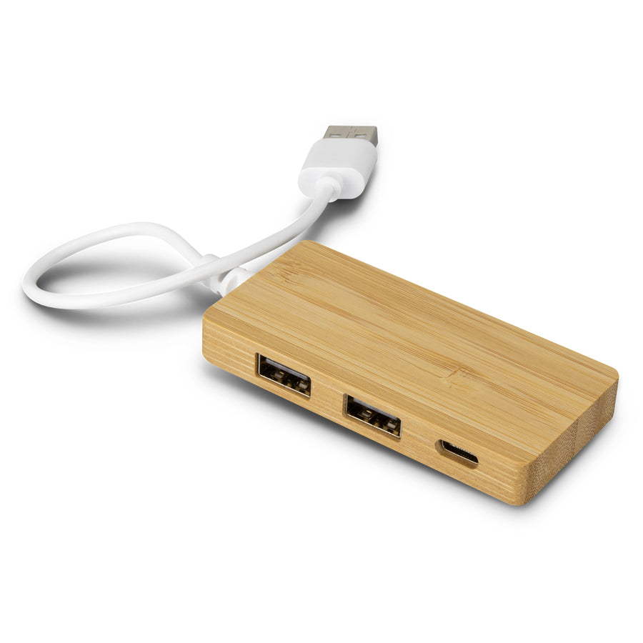 Node Bamboo USB Hub (Natural)