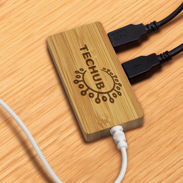 Node Bamboo USB Hub (Natural)