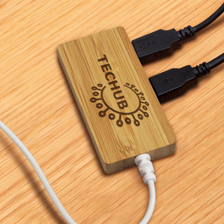 Agogo Bamboo USB Hub (Natural)