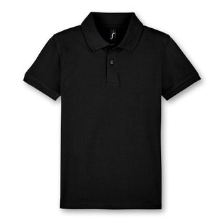 SOLS Perfect Kids Polo T-shirt (Black)