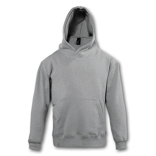 SOLS Slam Kids Hooded Sweatshirt (Grey Melange)