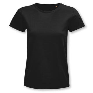 SOLS Pioneer Womens Organic T-Shirt (Deep Black)