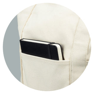 Canvas Canvas Tote Bag (Black) — Pocket