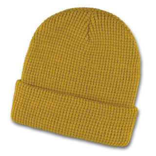 Printwear Galway Waffle Beanie (Mustard)