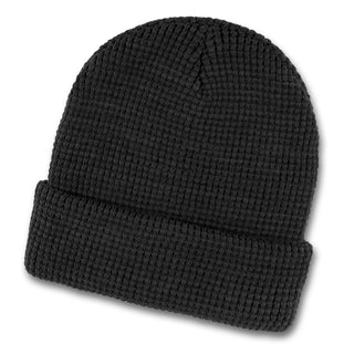 Printwear Galway Waffle Beanie (Black)