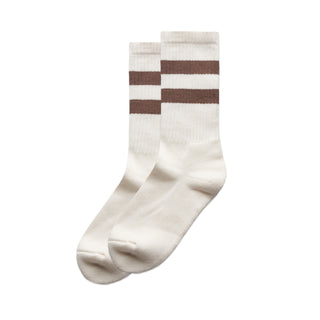 AS Colour Relax Stripe Socks (2 Pairs - Natural/Walnut)