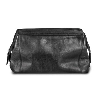 Pierre Cardin Leather Toiletry Bag (Black)