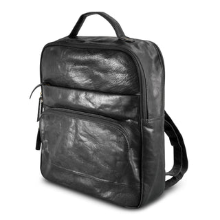 Pierre Cardin Leather Backpack (Black)