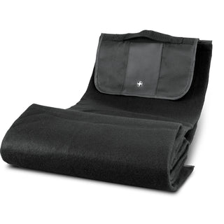 Swiss Peak Picnic Blanket (Black) — Internal