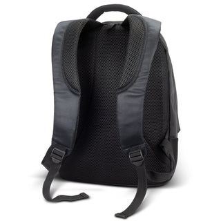 Summit Laptop Backpack (Black) — Back