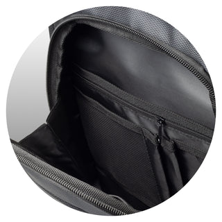 Summit Laptop Backpack (Black) — Inside Detail