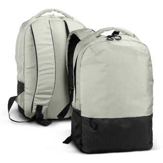 Peak Laptop Backpack (Grey/Black) — Black
