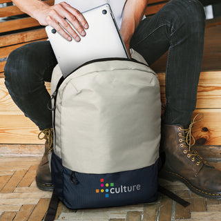 Peak Laptop Backpack (Grey/Black) — Feature