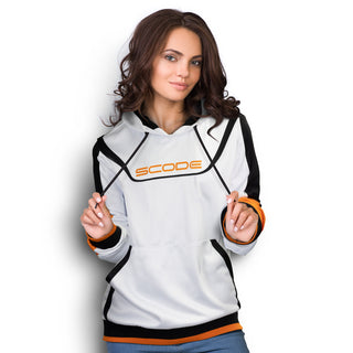 Printwear Custom Womens Sports Hoodie (White)