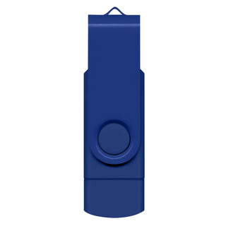 Agogo Helix 8GB Dual Flash Drive (Dark Blue)