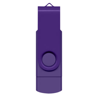 Agogo Helix 8GB Dual Flash Drive (Purple)