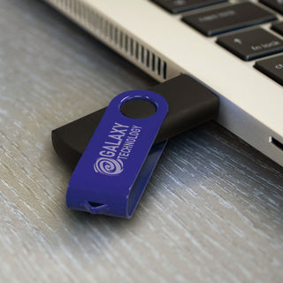 Agogo Helix 8GB Dual Flash Drive (Purple)