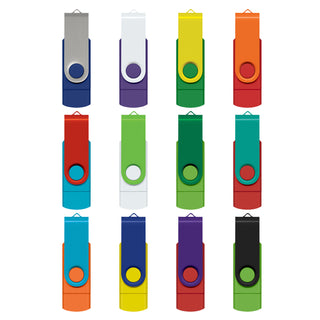 Apex 8GB Dual Flash Drive (Black) — Mix and Match