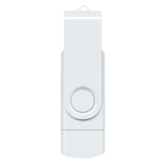 Agogo Helix 8GB Dual Flash Drive (White)