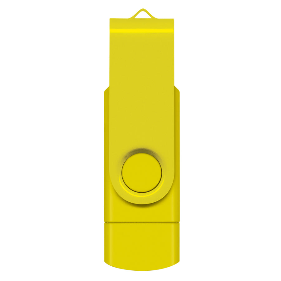 Apex 8GB Dual Flash Drive (Yellow)
