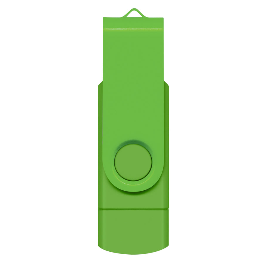 Apex 8GB Dual Flash Drive (Bright Green)