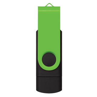 Apex 16GB Dual Flash Drive (Bright Green)