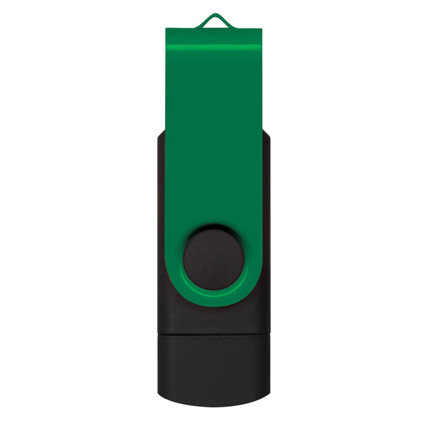 Apex 16GB Dual Flash Drive (Dark Green)