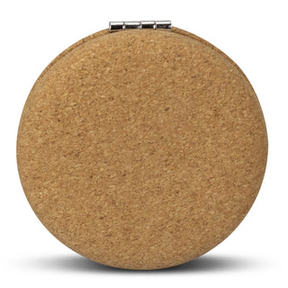 Flax Compact Mirror (Natural) — Front