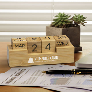 Agogo Bamboo Calendar (Natural)