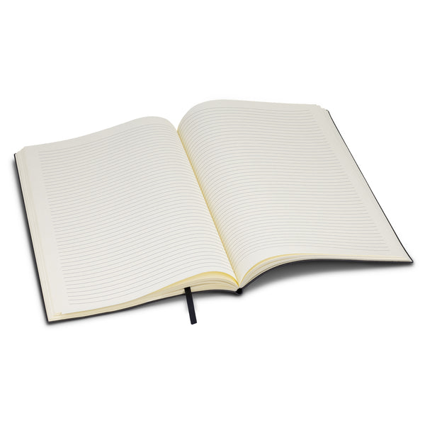 Linen Soft Cover Notebook - Large (Dark Blue)