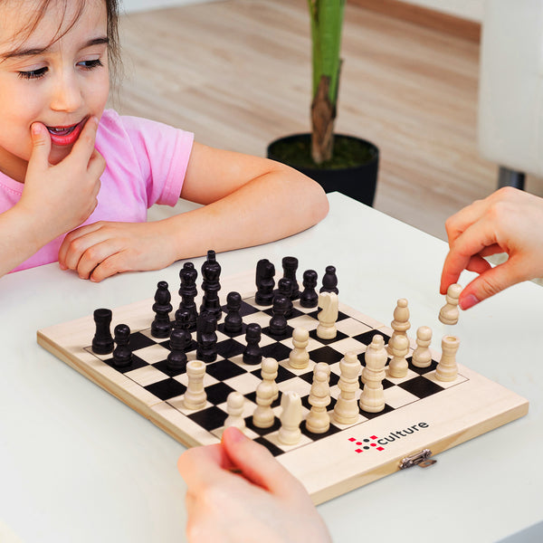 Grain Travel Chess Set (Natural)